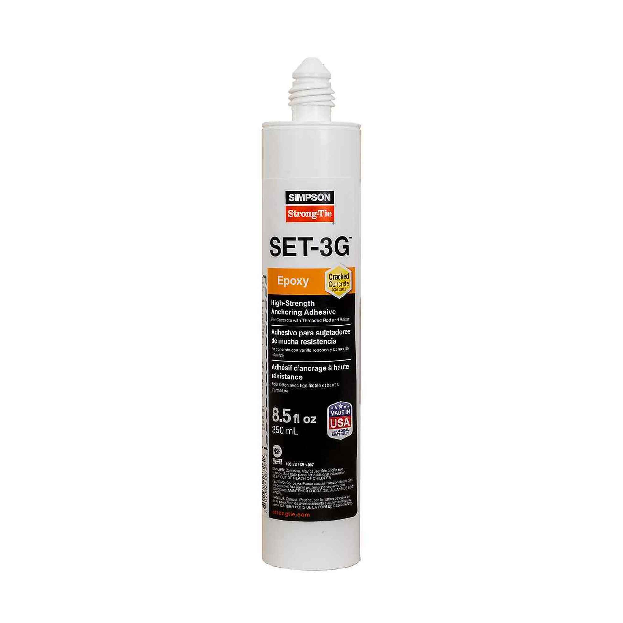 Simpson Strong-Tie SET-3G High-Strength Epoxy Adhesive w/Nozzle 8.5oz